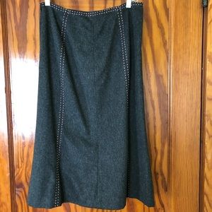 Gray felt skirt